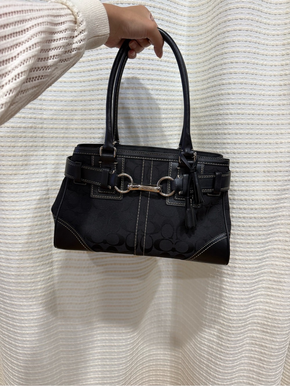 Vintage Coach Hampton Clip Handbag